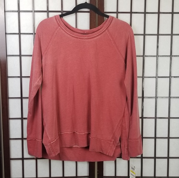Style & Co. Tops - Style & Co Vintage Lounge Top Crimson Wash